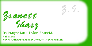 zsanett ihasz business card